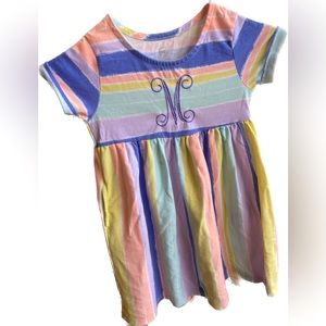 “M” monogrammed dress